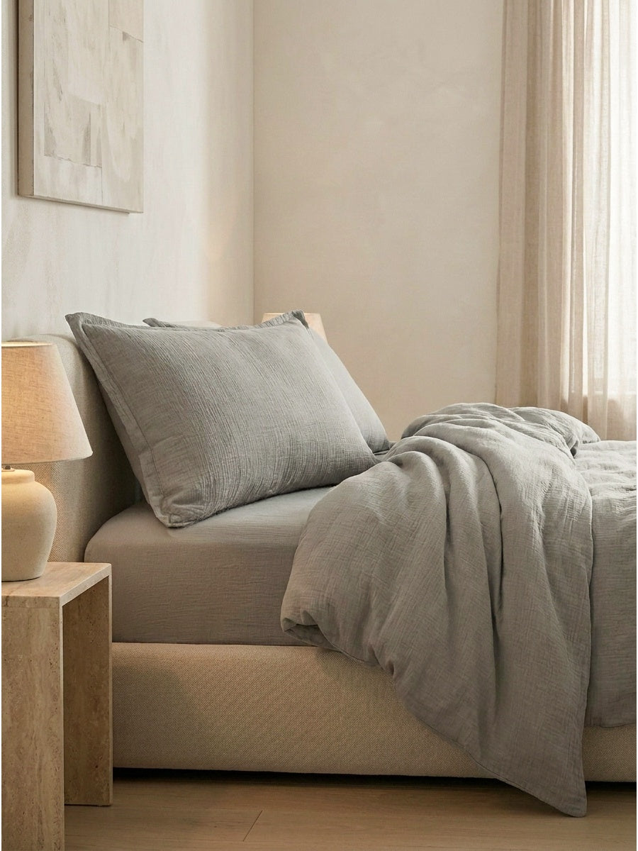 Muslin bedding set, 200x220 cm 3 pieces-2