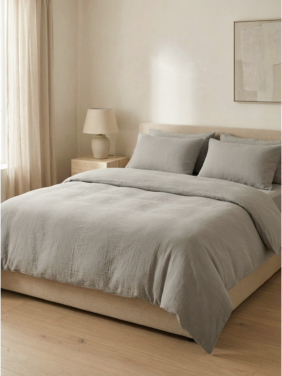 Muslin bedding set, 200x220 cm 3 pieces-3