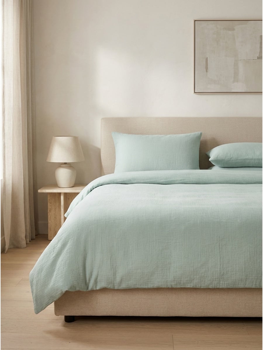Muslin bedding set, 200x220 cm 3 pieces-3