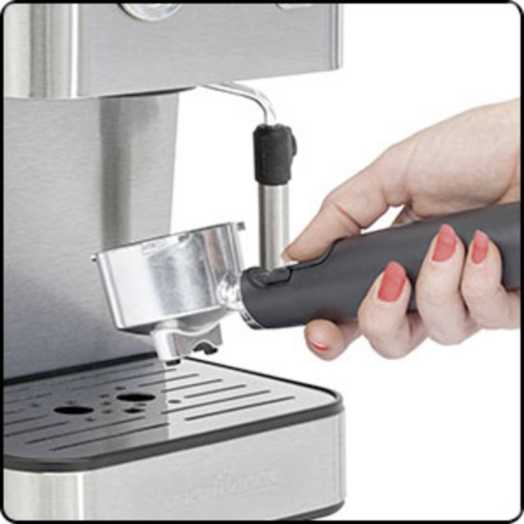 Profi Cook PC-ES 1209 Espresso machine with sump filter holder Stainless 501209