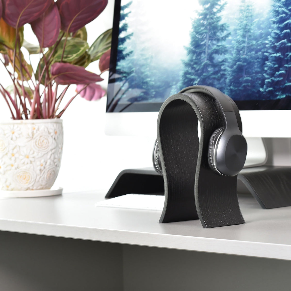 Wooden Headphones Stand for Sony, JBL, AKG Headset Storage-2