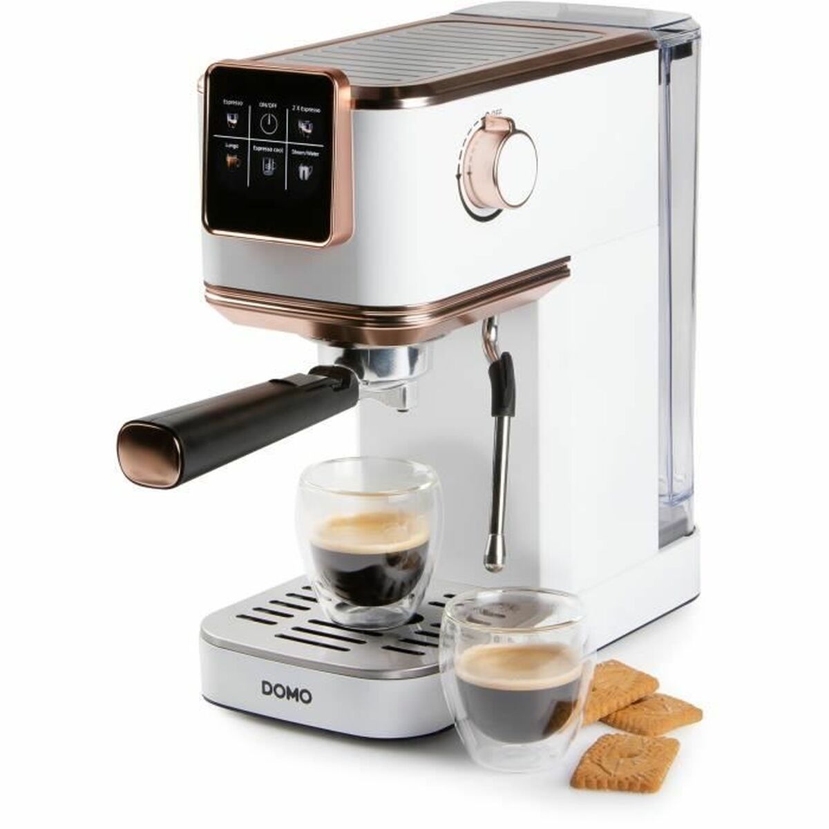 DOMO ESPRESSOMASCHINE 20Bar Espresso machine White DO746K