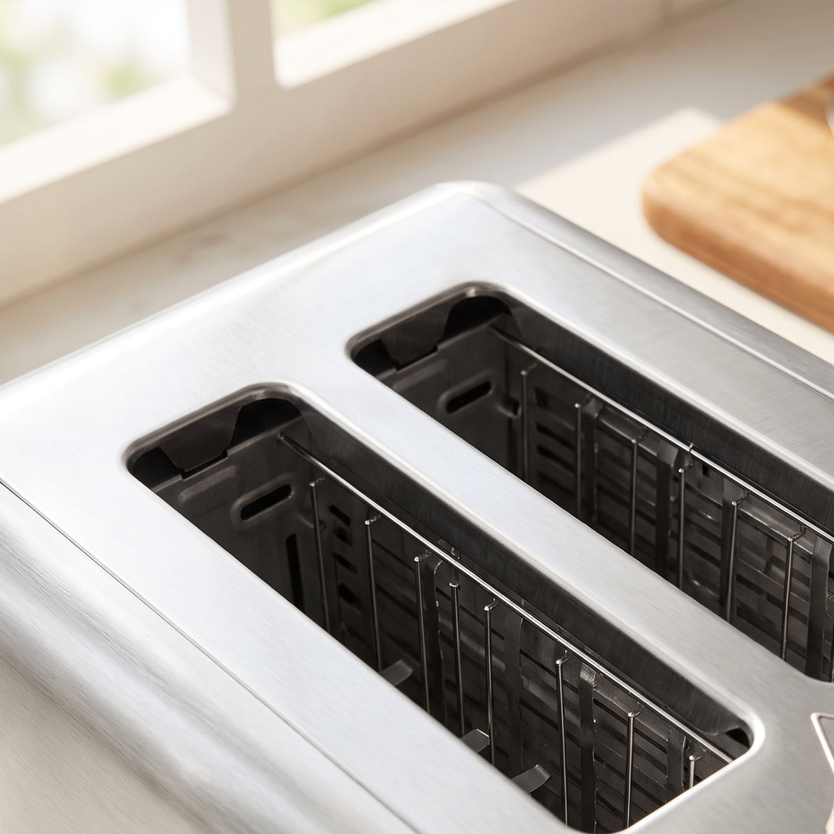 Ensemble Bouilloire et Grille-Pain en Inox, Bouilloire 2200W 1,5L, Grille-Pain 2 Tranches, Écran Tactile LED, Argenté