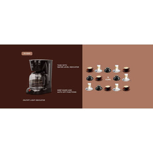 SOGO Human Technology Drip 15 Coffee maker Black Cup volume=15 Glass CAF-SS-5640