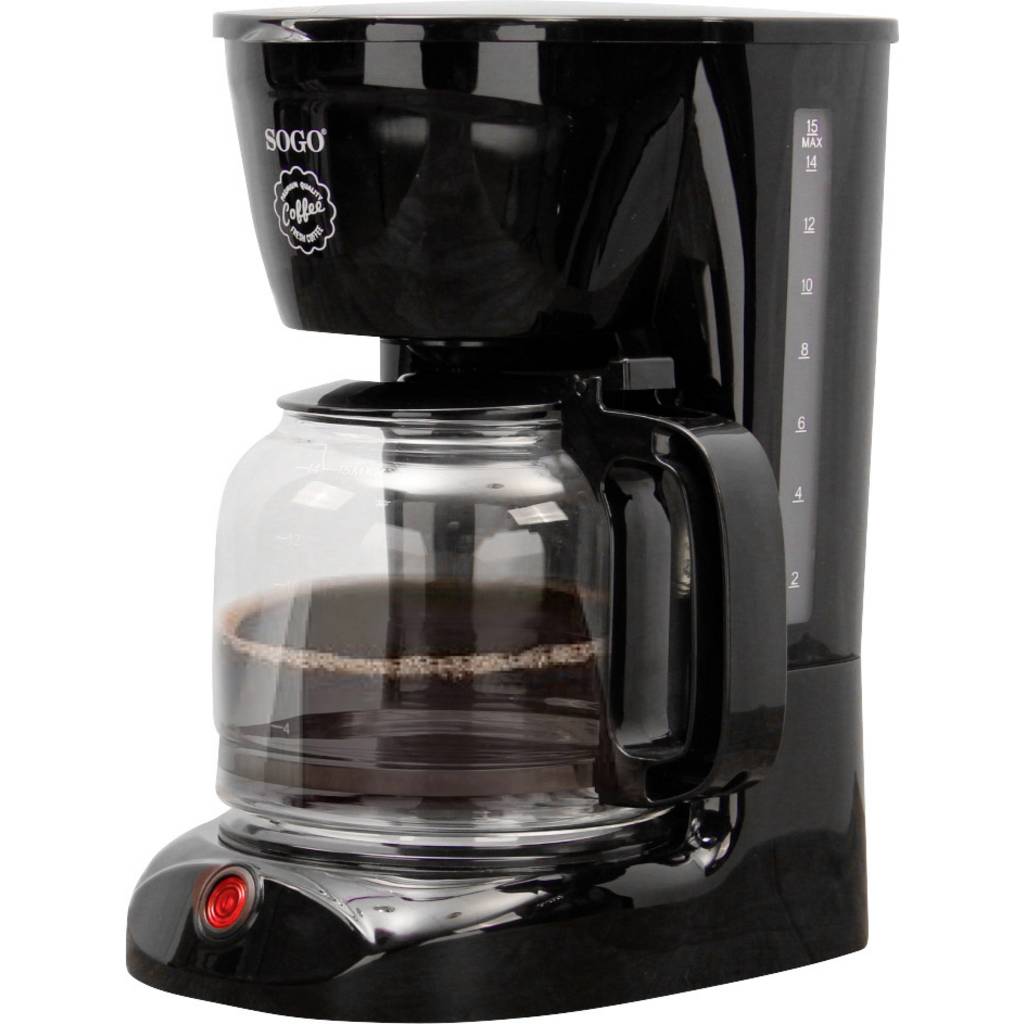 SOGO Human Technology Drip 15 Coffee maker Black Cup volume=15 Glass CAF-SS-5640