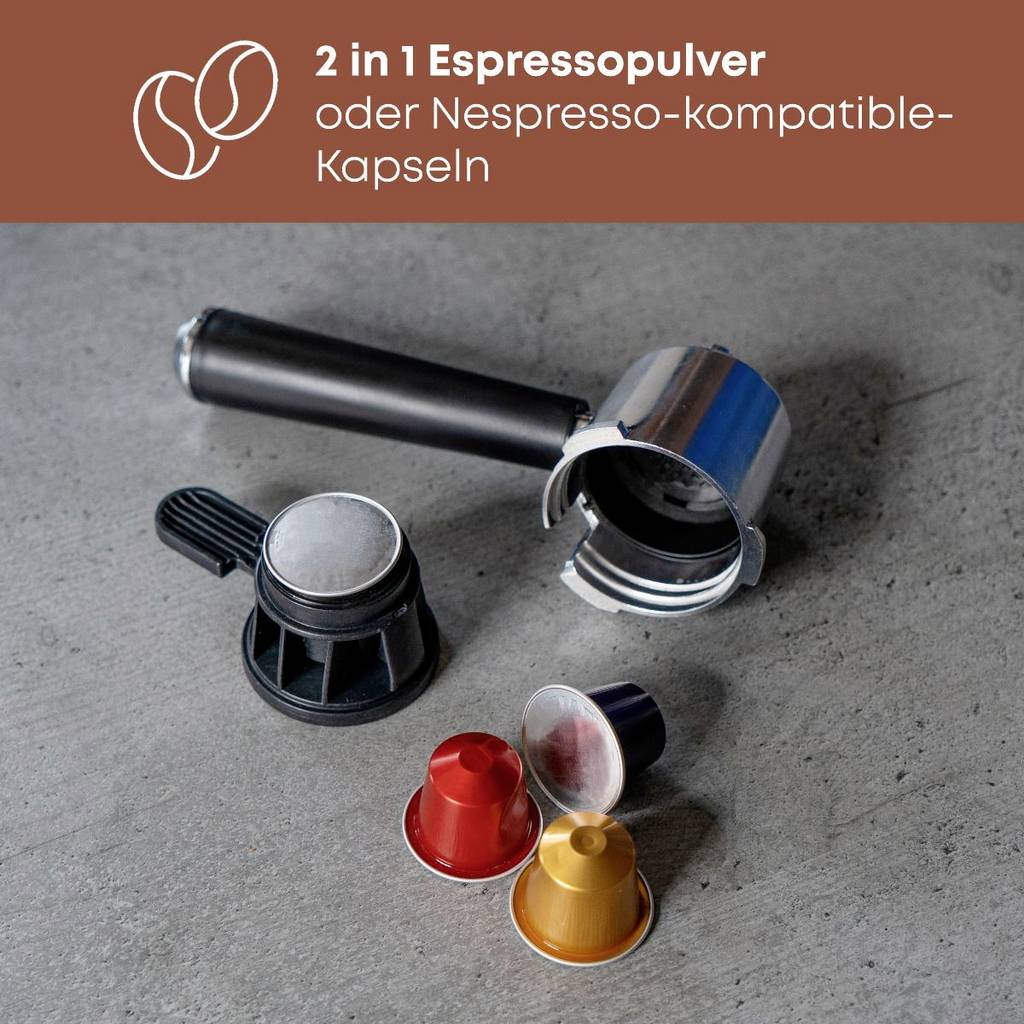 Profi Cook PC-ES-KA 1266 Espresso machine Stainless steel incl. automatic 501266