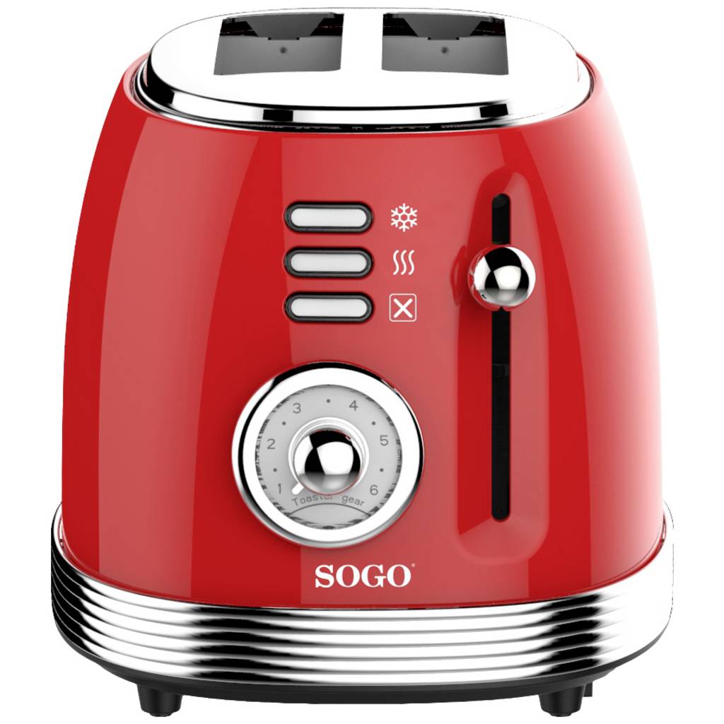 SOGO Human Technology Toaster Indicator light, Toasting function Red TOS-SS-5460