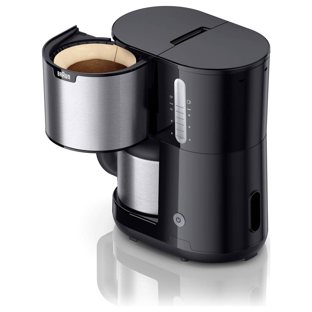 Braun KF 1505 BK Coffee maker Stainless steel, Black Cup volume=9 0X13211069