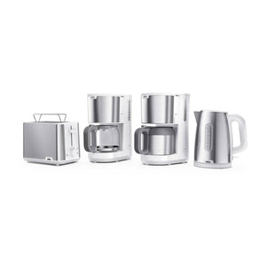 Braun KF 1505 WH Coffee maker Stainless steel, White 0X13211070
