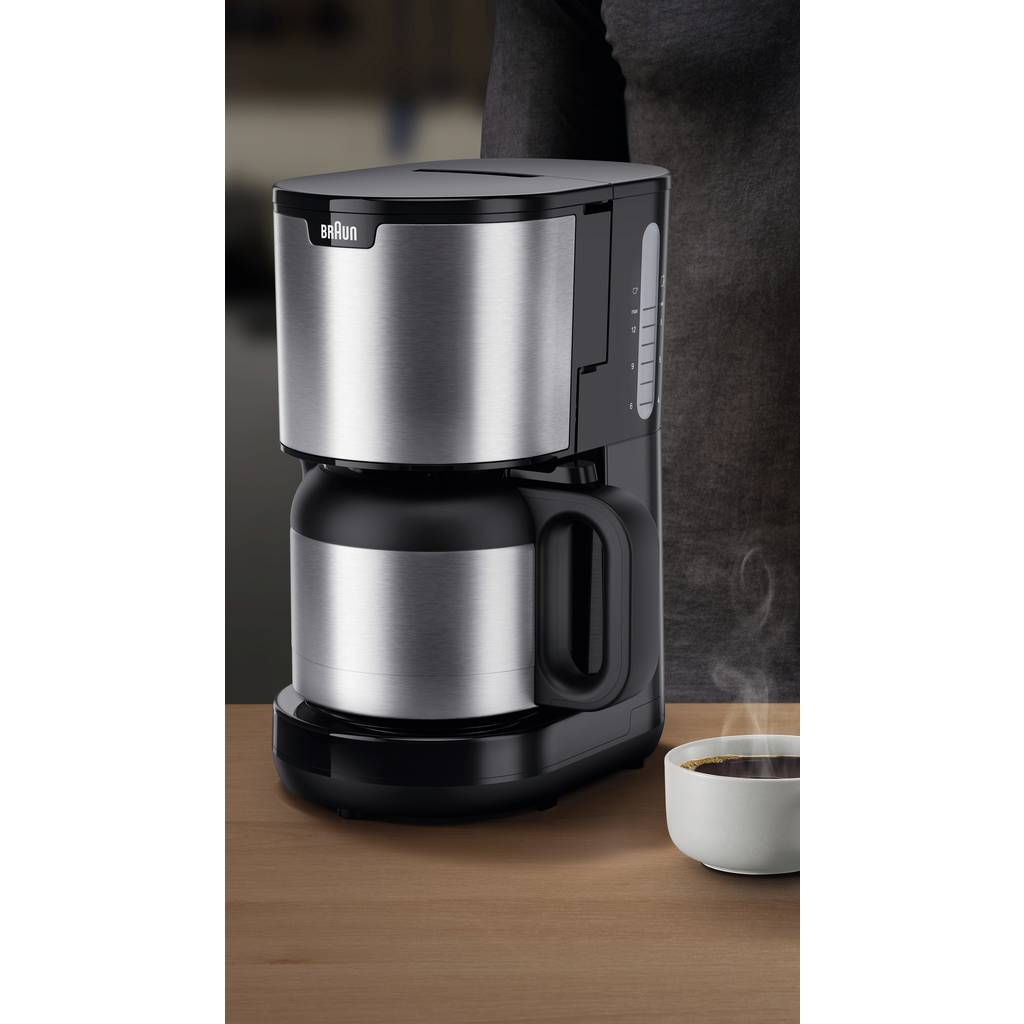 Braun KF 1505 BK Coffee maker Stainless steel, Black Cup volume=9 0X13211069