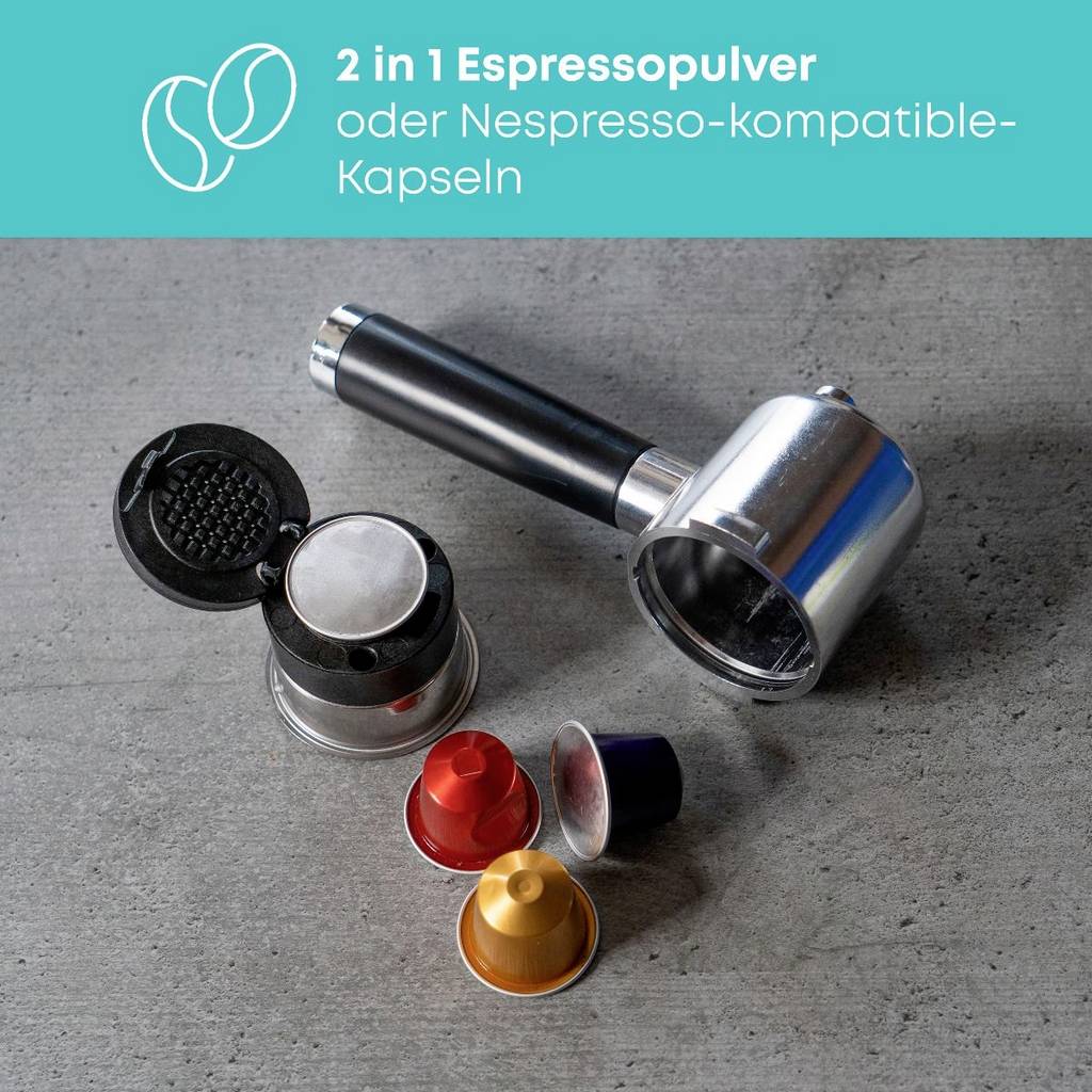 Profi Cook PC-ES/KA 1265 inox Espresso machine Stainless steel Cup volume 501265