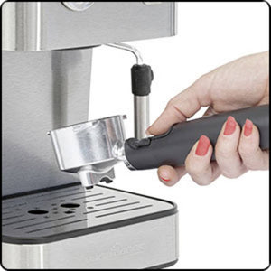 Profi Cook PC-ES 1209 Espresso machine with sump filter holder Stainless  501209