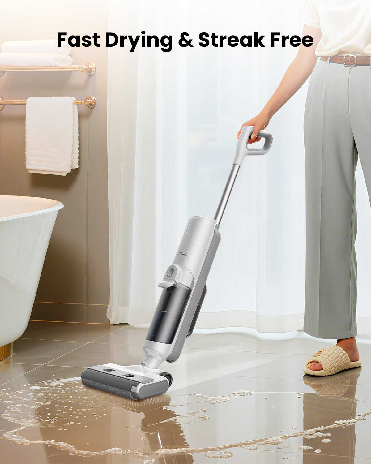 3-in-1 plaunantis dulkių siurblys-šluota Proscenic F10 Ultra