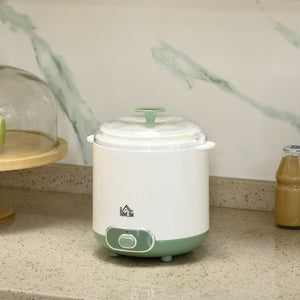 Yaourtière électrique avec 2 récipients de 1,5L filtre pour yaourt grec et 2 couvercles, puissance 20W blanc