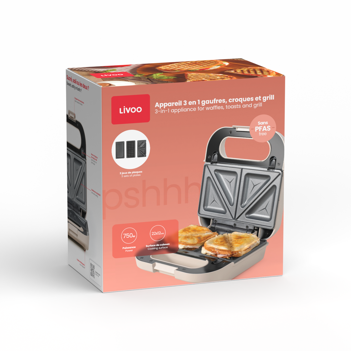 Livoo DOP256C sandwich maker