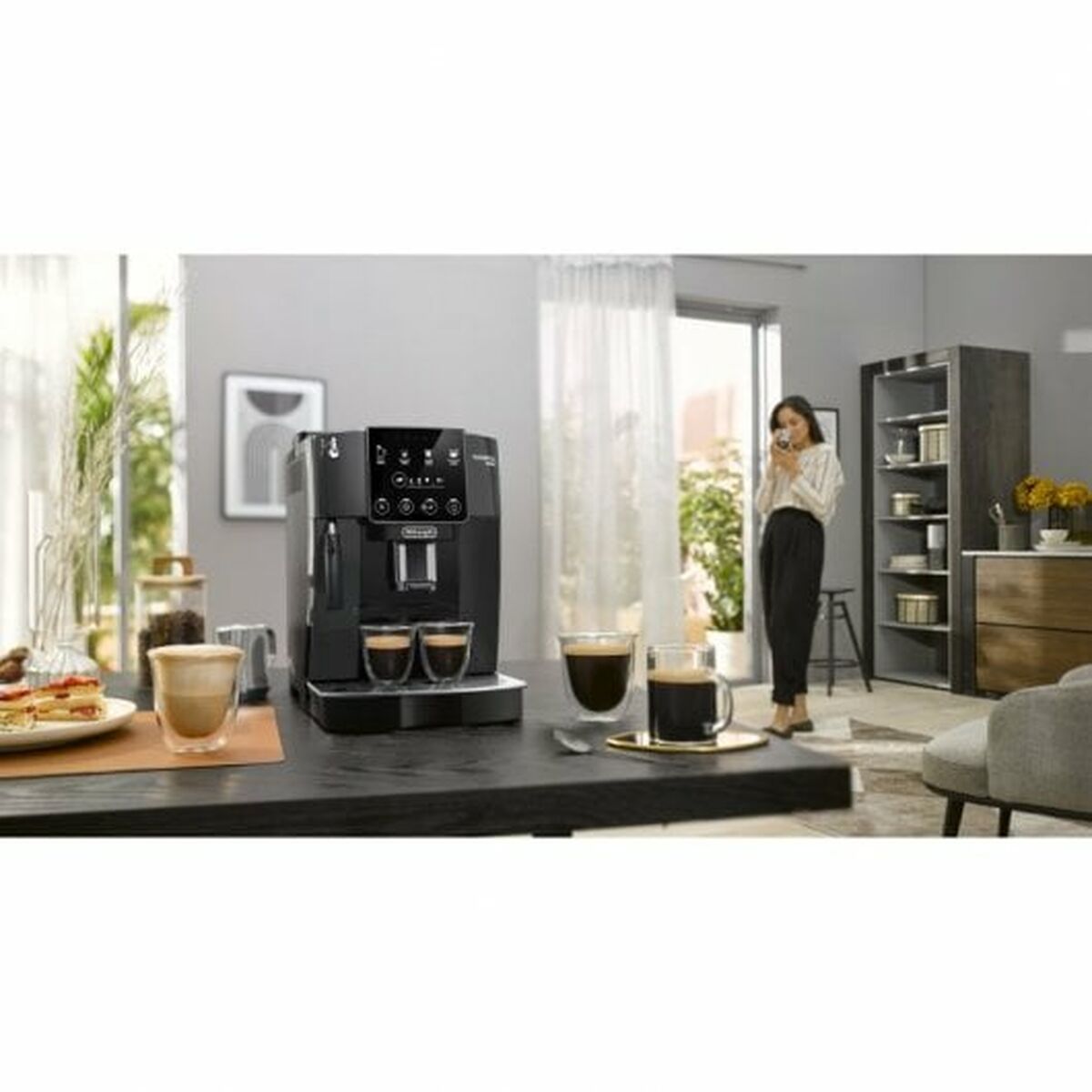 DeLonghi ECAM220.22.GB 132220079 Fully automated coffee machine Grey,  132220079