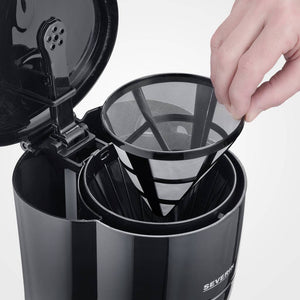 Severin 4320 Coffee maker Black Cup volume=10 Glass jug, Plate warmer 4320