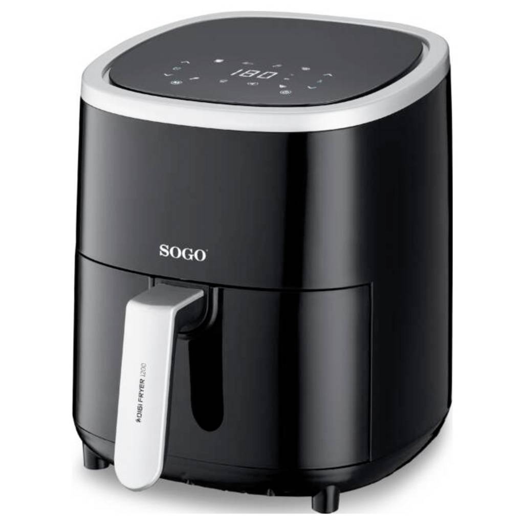 SOGO Human Technology FRE-SS-10865 Air fryer 3.5 l 1200 W Black, Si FRE-SS-10865