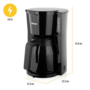 Tristar Coffee maker Black Cup volume=10 Thermal jug, Plate warmer CM-1285